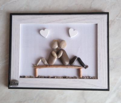 pebble-art-quadri-sassi-legno-conchiglie