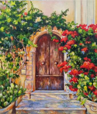 door-with-flowers