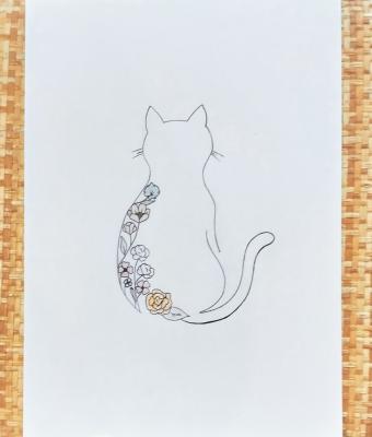 floral-cat-silhouette