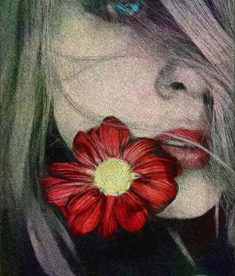 daisyportrait-grafite-e-past