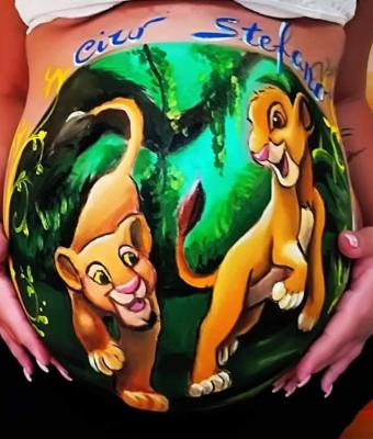 bellypainting