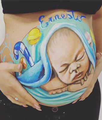 bellypainting