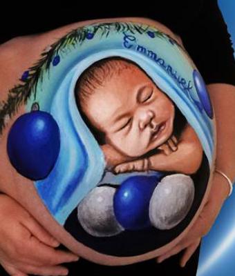 bellypainting