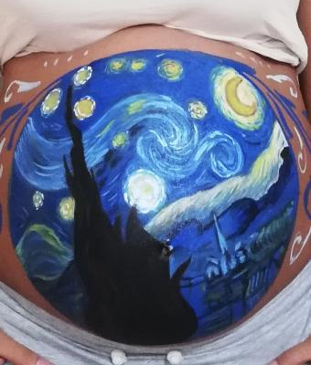 bellypainting