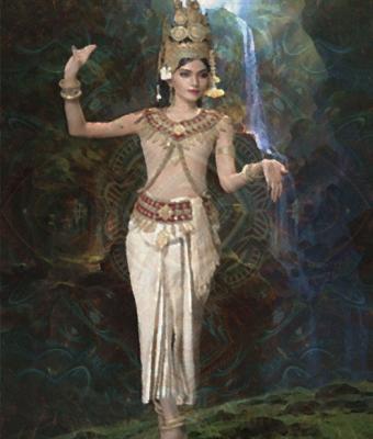 apsara-by-the-waterfals