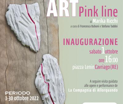 dal-1-ottobre-saranno-visibili-le-istallazione-realizzate-da-marika-ricchi-per-cavriago-land-art-pink-line