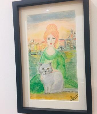 donna-con-il-gatto-a-venezia