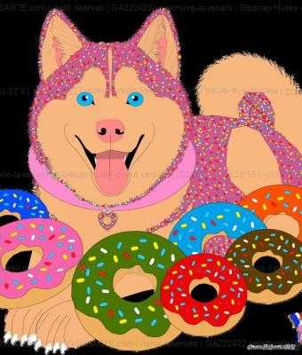 siberian-husky-donut-version