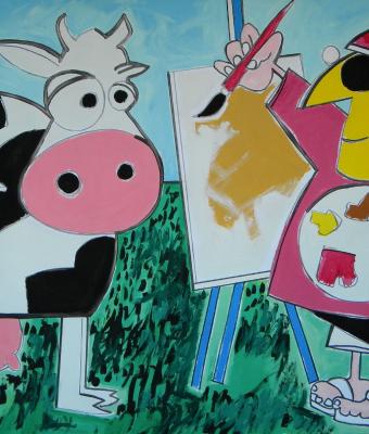 the-painter-and-the-cow