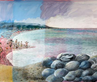 26-figure-sulla-spiaggia-di-scalea-cs-tecnica-mista-su-tela-cm-70x50-anno-2008