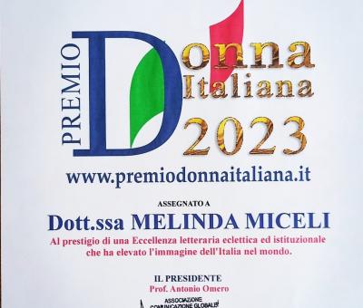 melinda-miceli-insignita-del-premio-donna-italiana-2023