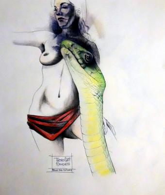 nudo-di-donna-con-serpente