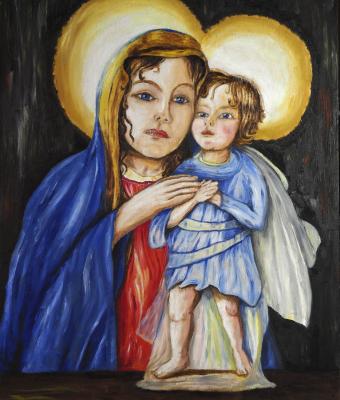 madonna-con-bambino-su-disegno